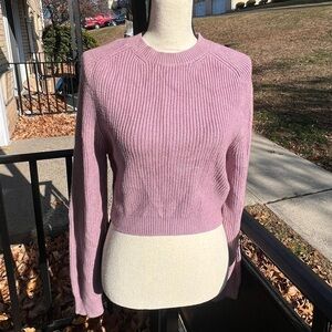 La Hearts Dusty Pink Crew Neck Sweater